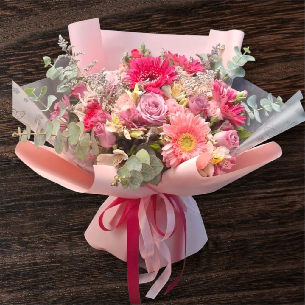 Ramo de gerberas rosas