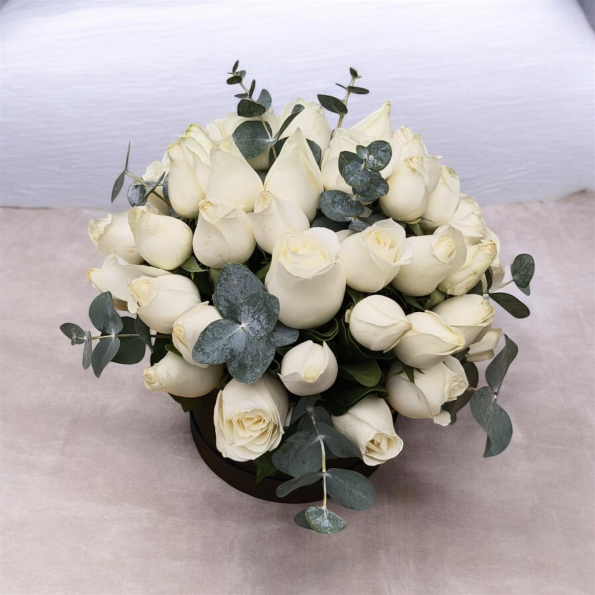 Rosas blanca en caja