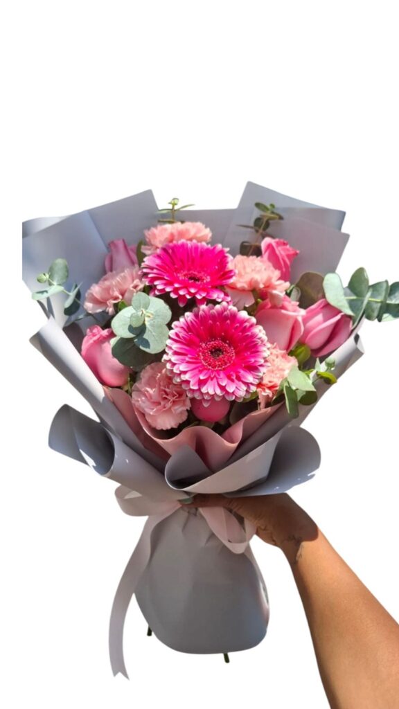 Ramo de gerberas y clavel